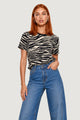 T-shirt I am T-shirt Cotone Stampa Zebra