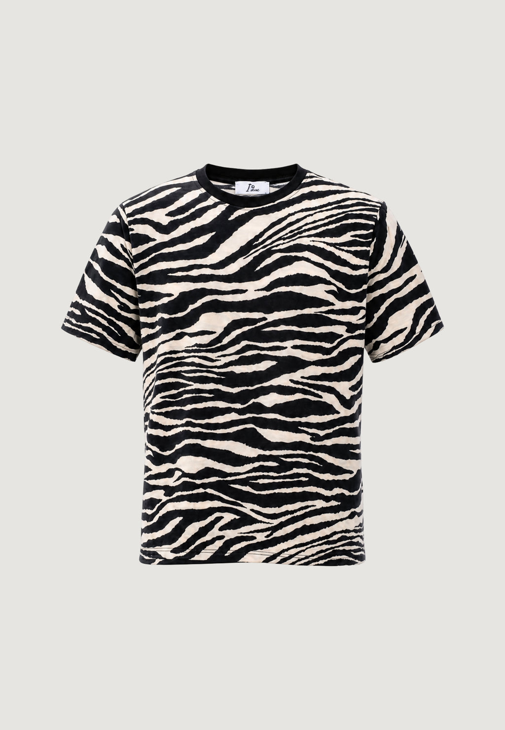 T-shirt I am T-shirt Cotone Stampa Zebra