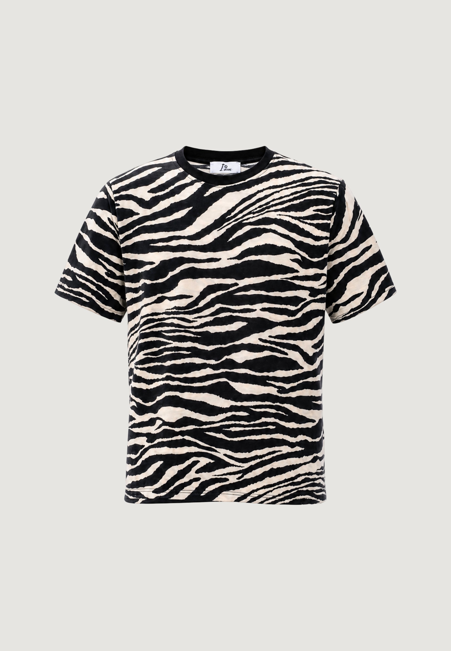 T-shirt I am T-shirt Cotone Stampa Zebra