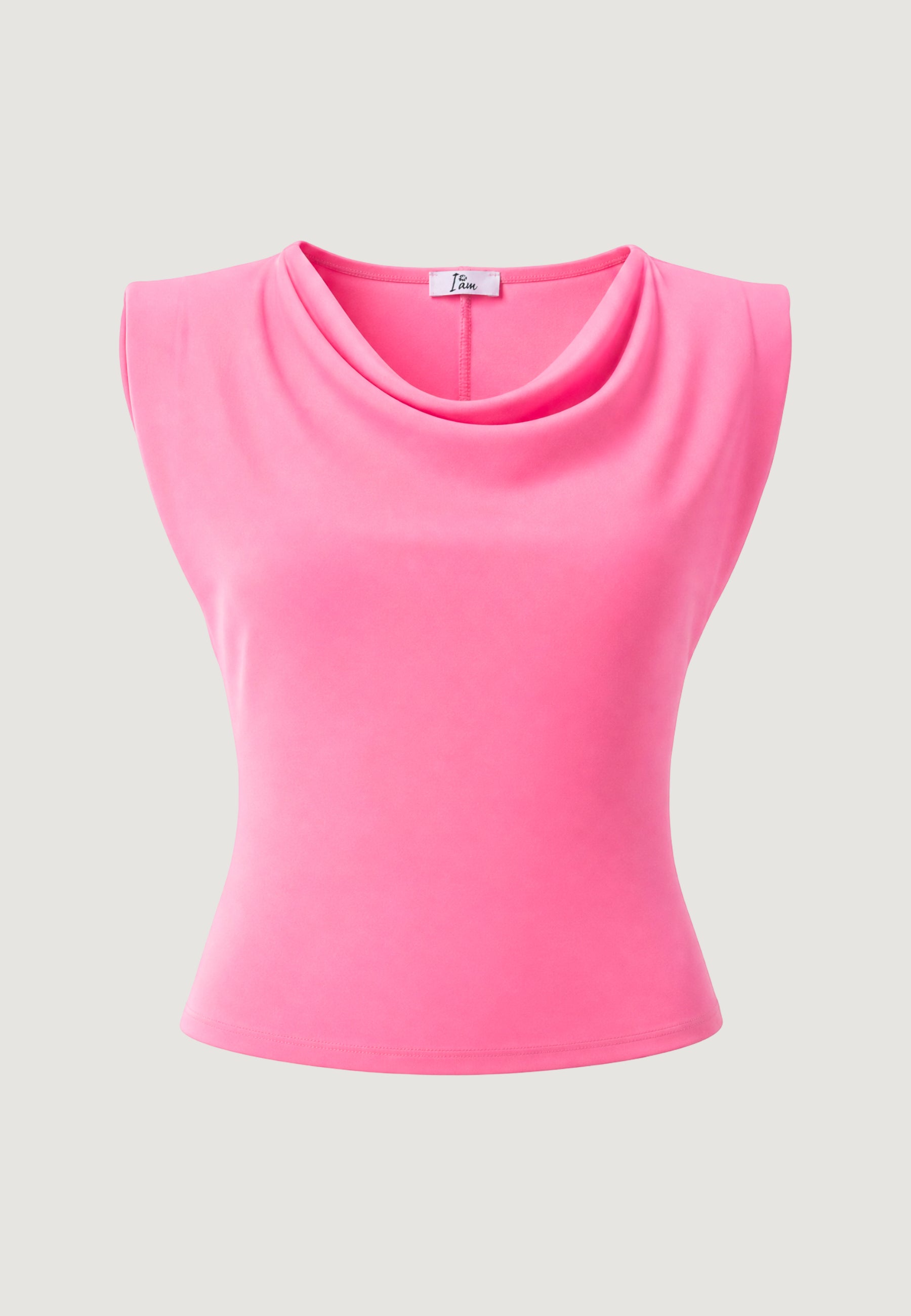 T-shirt I am Top Cotone Scollo Morbido