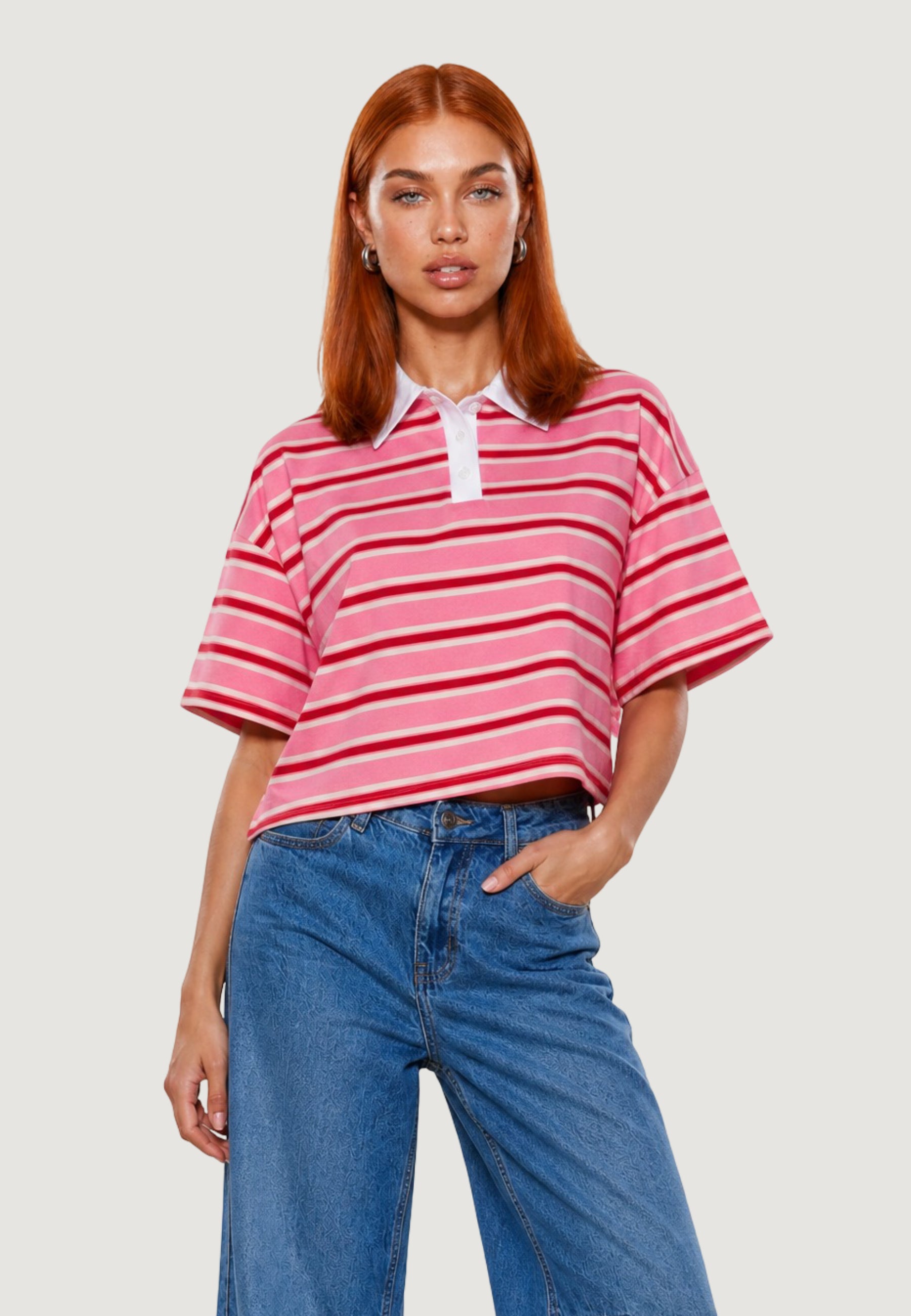 T-shirts I am Polo Cotone Righe