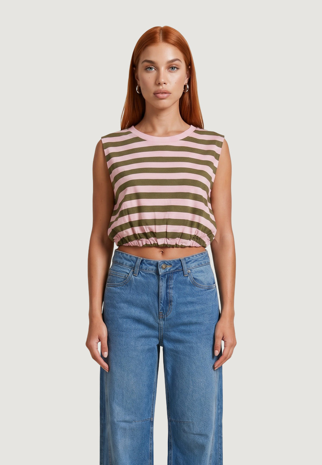 T-shirts I am Top Viscosa Righe