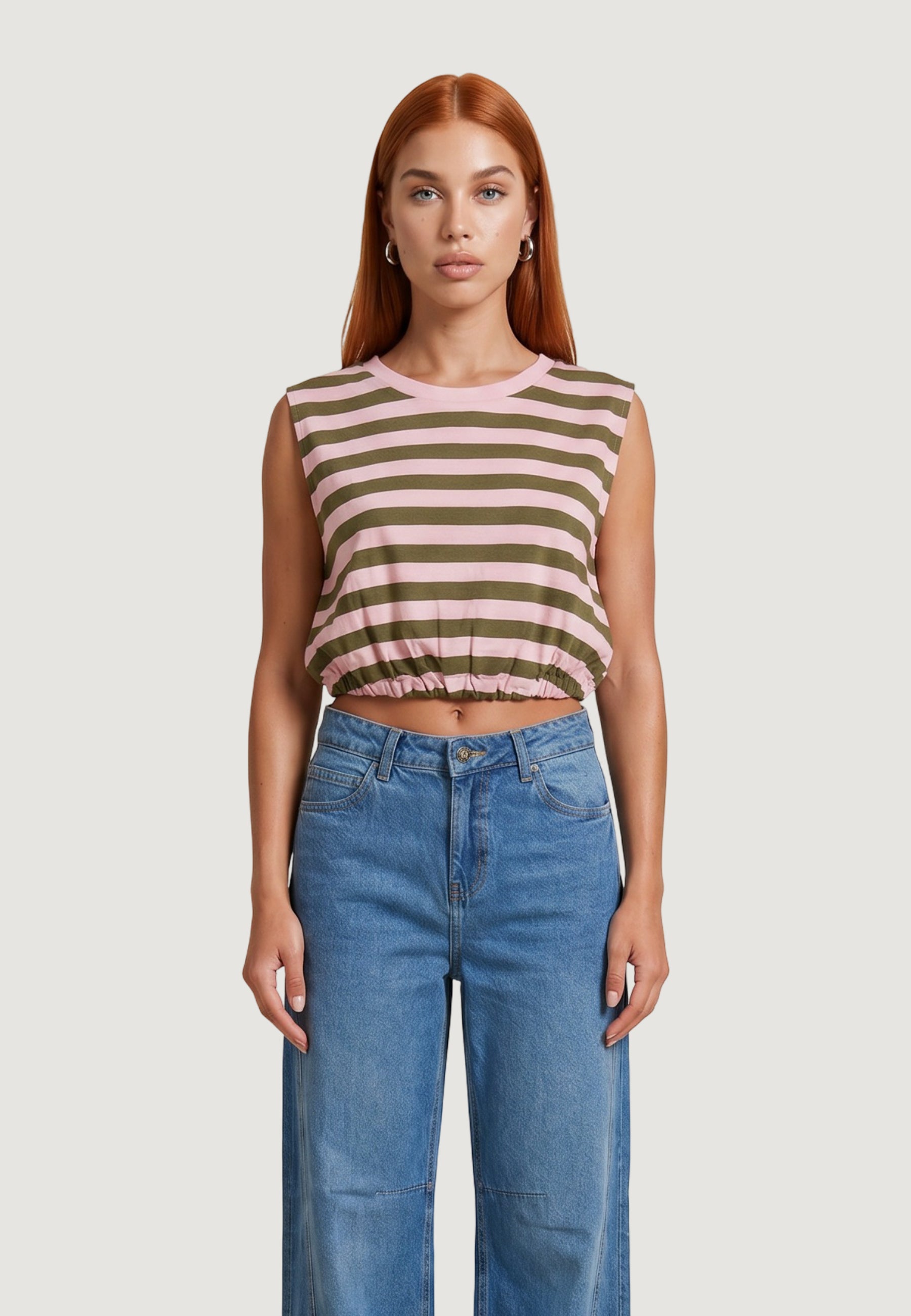 T-shirts I am Top Viscosa Righe