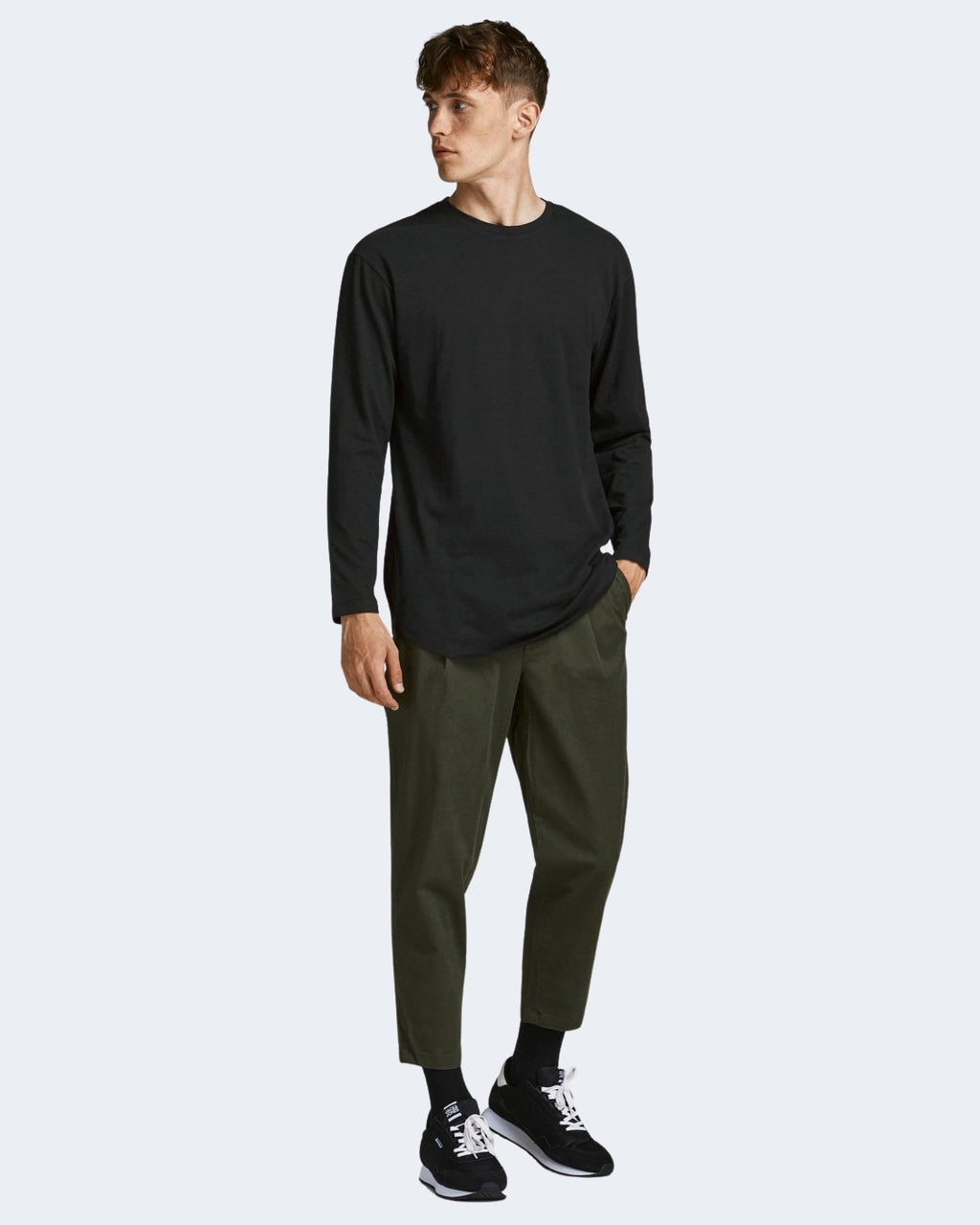 T-shirt manica lunga Jack Jones JJENOA TEE O-NECK LS NOOS - 12190128