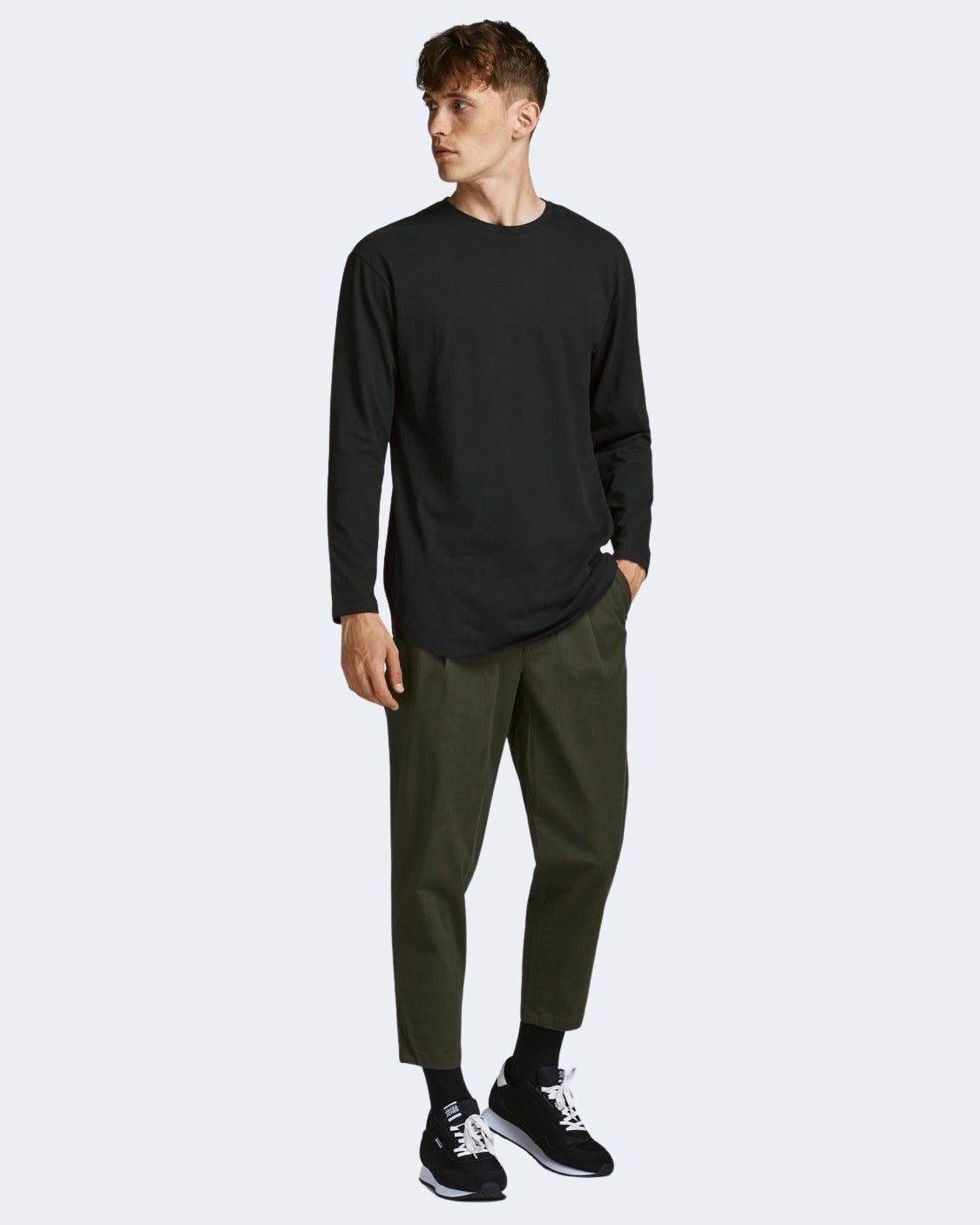 T-shirt manica lunga Jack Jones JJENOA TEE O-NECK LS NOOS - 12190128