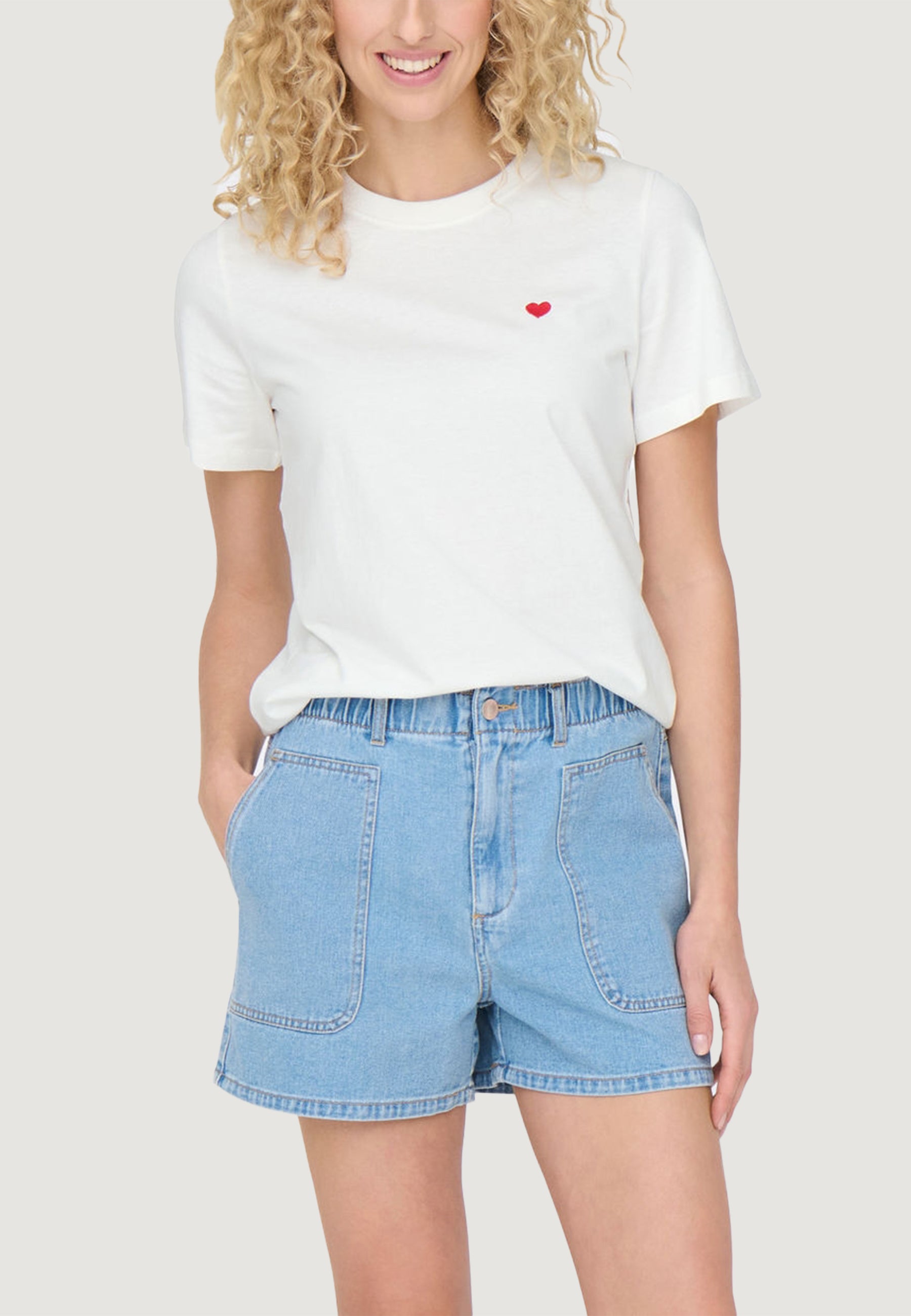 T-shirt Jacqueline de Yong JDYPISA S/S PRINT TOP JRS NOOS
