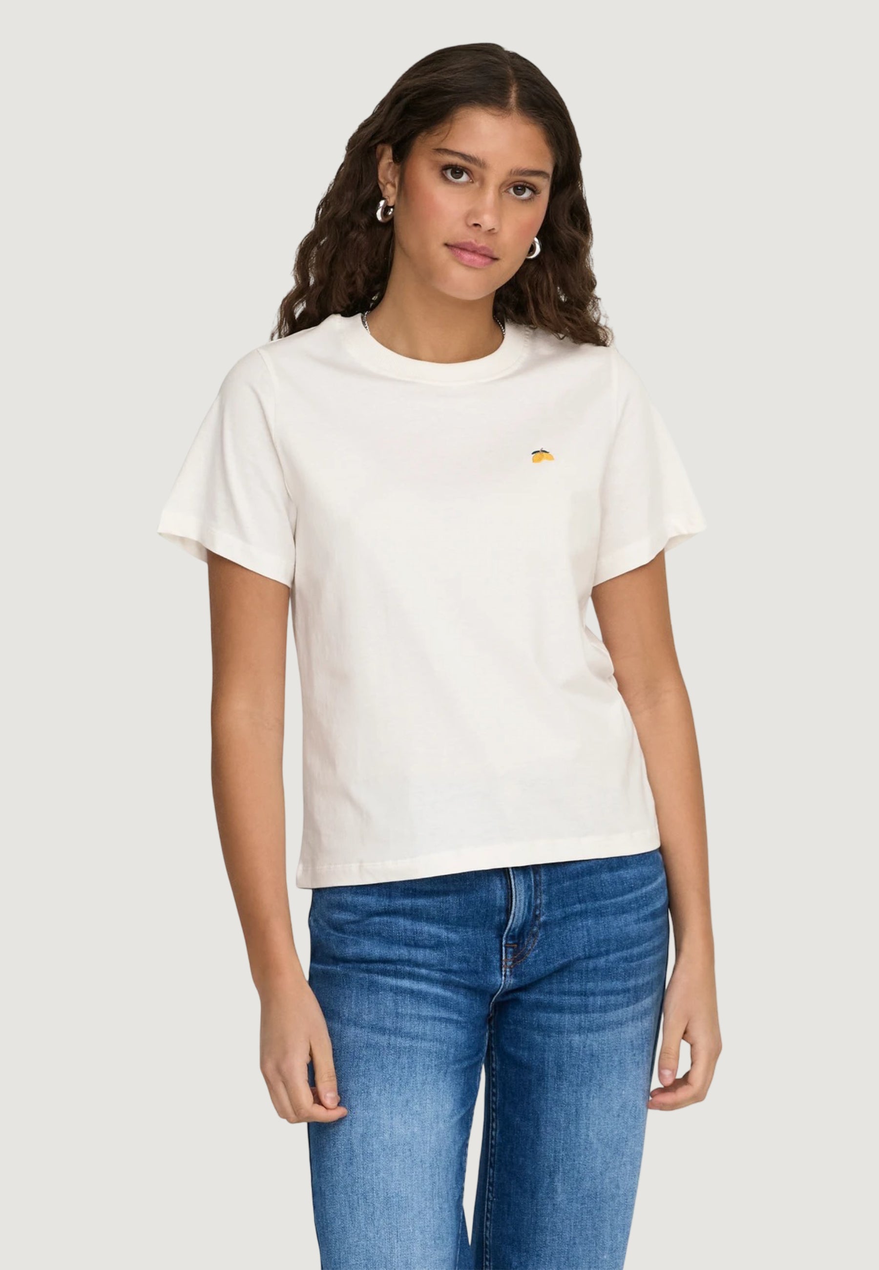 T-shirt Jacqueline de Yong JDYPISA S/S PRINT TOP JRS NOOS