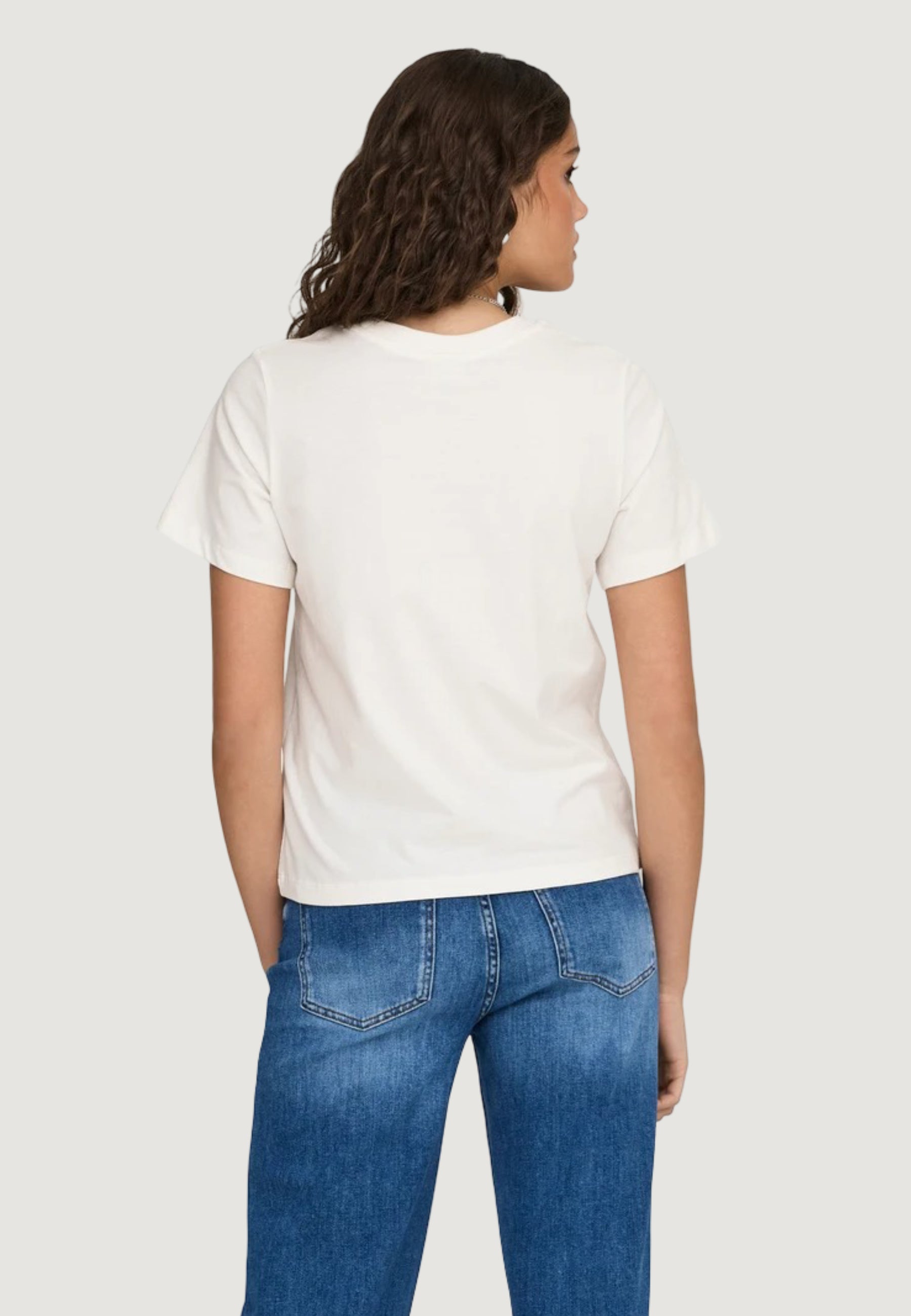 T-shirt Jacqueline de Yong JDYPISA S/S PRINT TOP JRS NOOS