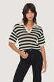 T-shirt Jacqueline de Yong JDYTIKKA S/S POLO PULLOVER KNT NOOS