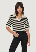 T-shirt Jacqueline de Yong JDYTIKKA S/S POLO PULLOVER KNT NOOS