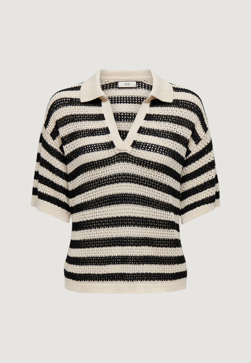 T-shirt Jacqueline de Yong JDYTIKKA S/S POLO PULLOVER KNT NOOS