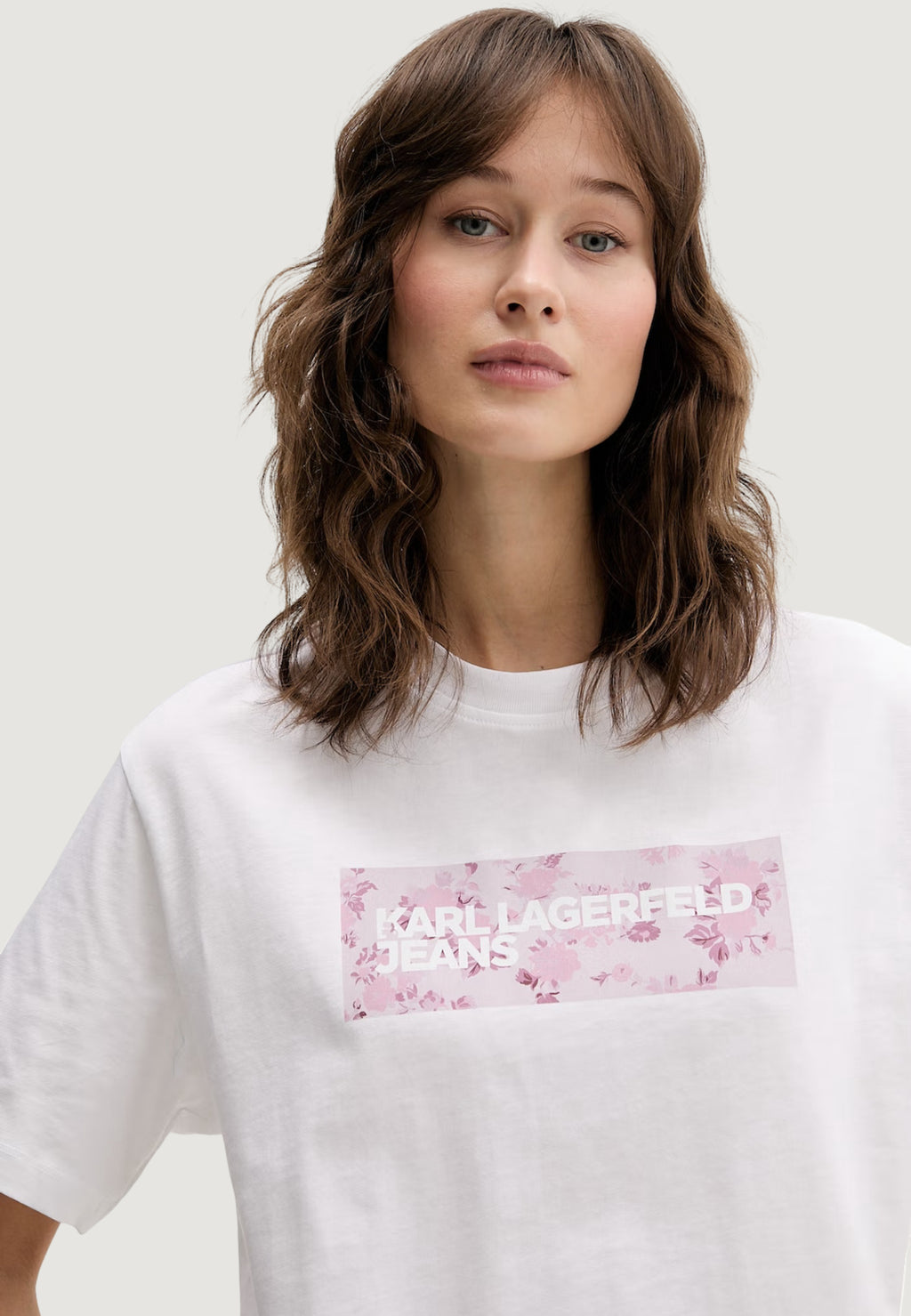T-shirts Karl Lagerfeld Jeans KLJ Reg Floral Logo Tee