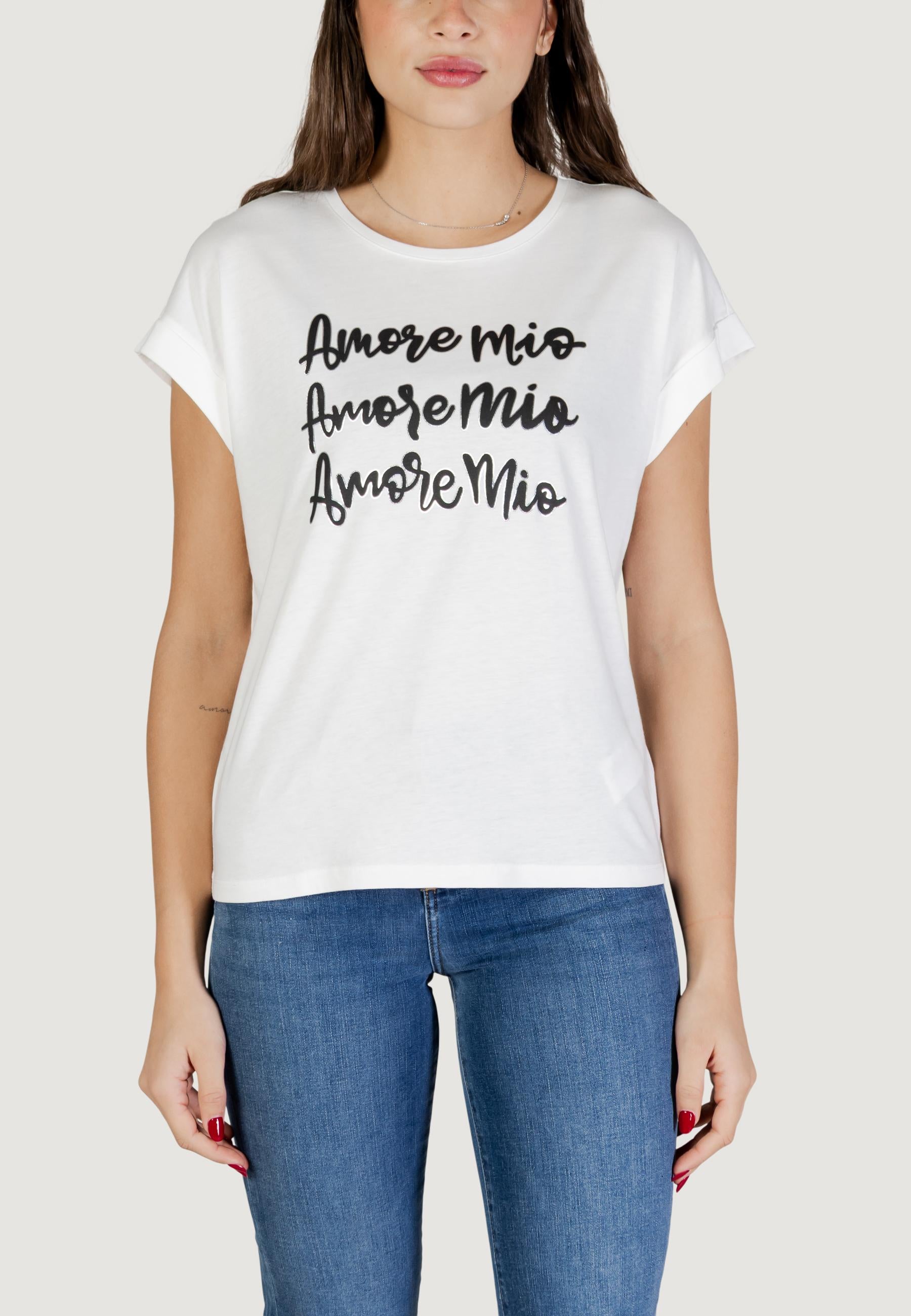 Morgan SHORT-SLEEVED - T-shirt con stampa - noir/nero Morgan SHORT-SLEEVED - T-shirt con stampa - noir/nero
