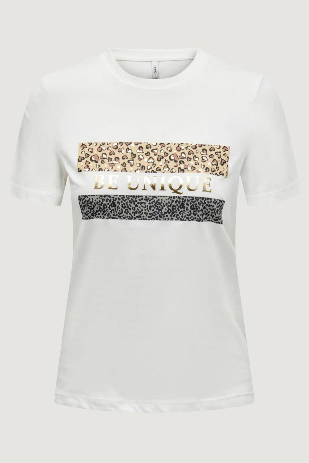 T-shirts Only Onltanya Life Reg S/S Leo Print Top Jrs