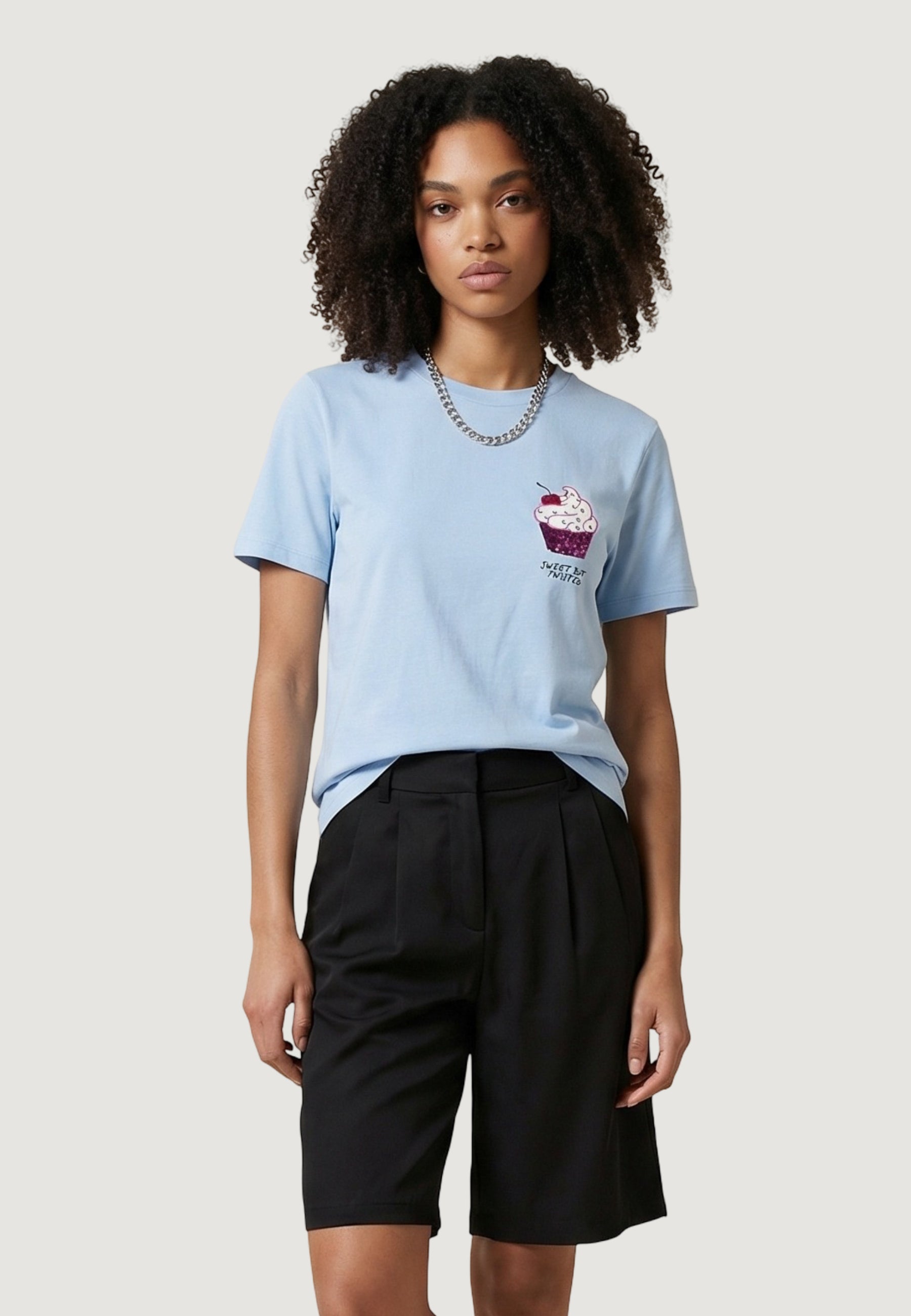 T-shirt Only Onlkita Life S/S Glam Top Box Jrs