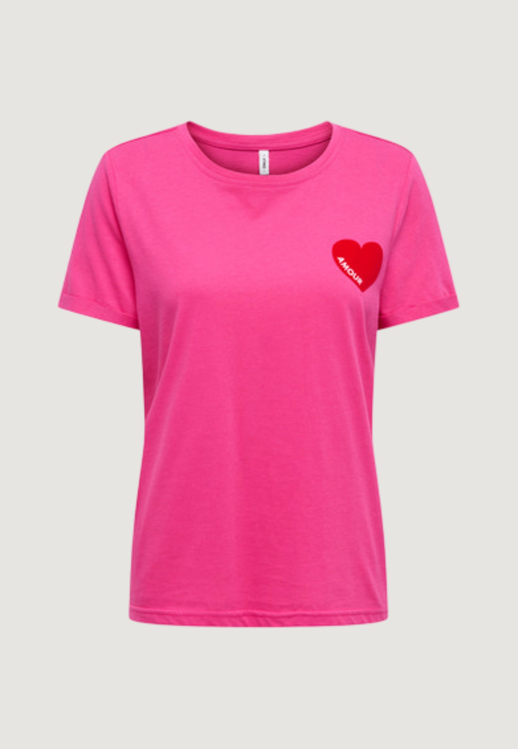 T-shirt Only Onlvica S/S Fold Up Velvet Top Box Ccjrs