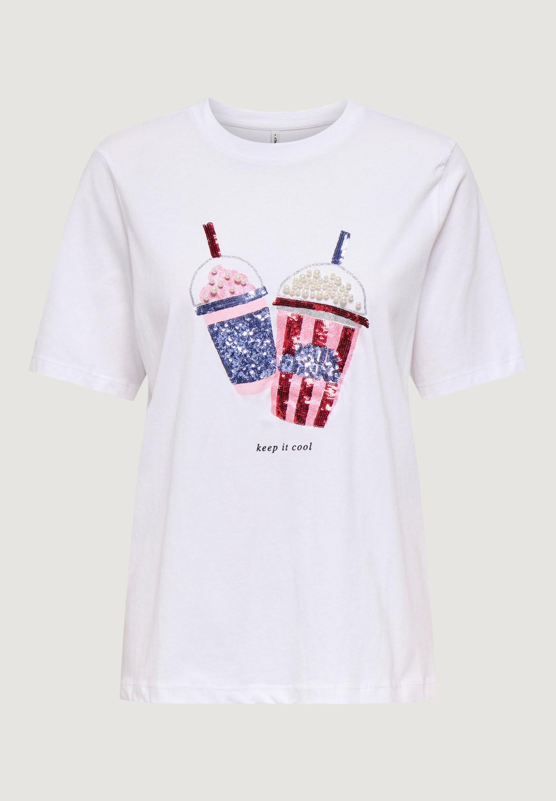 T-shirt Only Onlburst Life S/S Popcorn Top Box Jrs