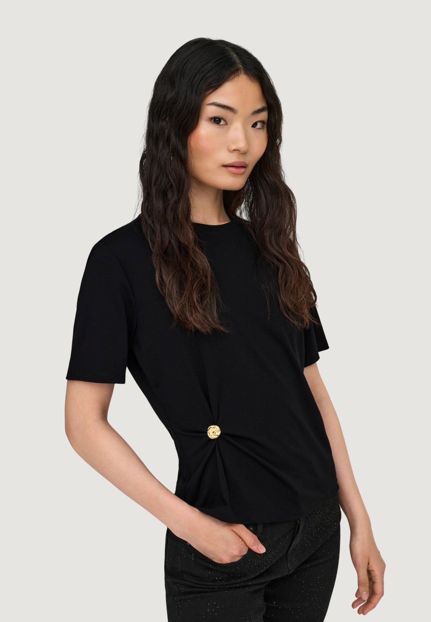 T-shirt Only Onlelena S/S Detail T-Sud Jrs