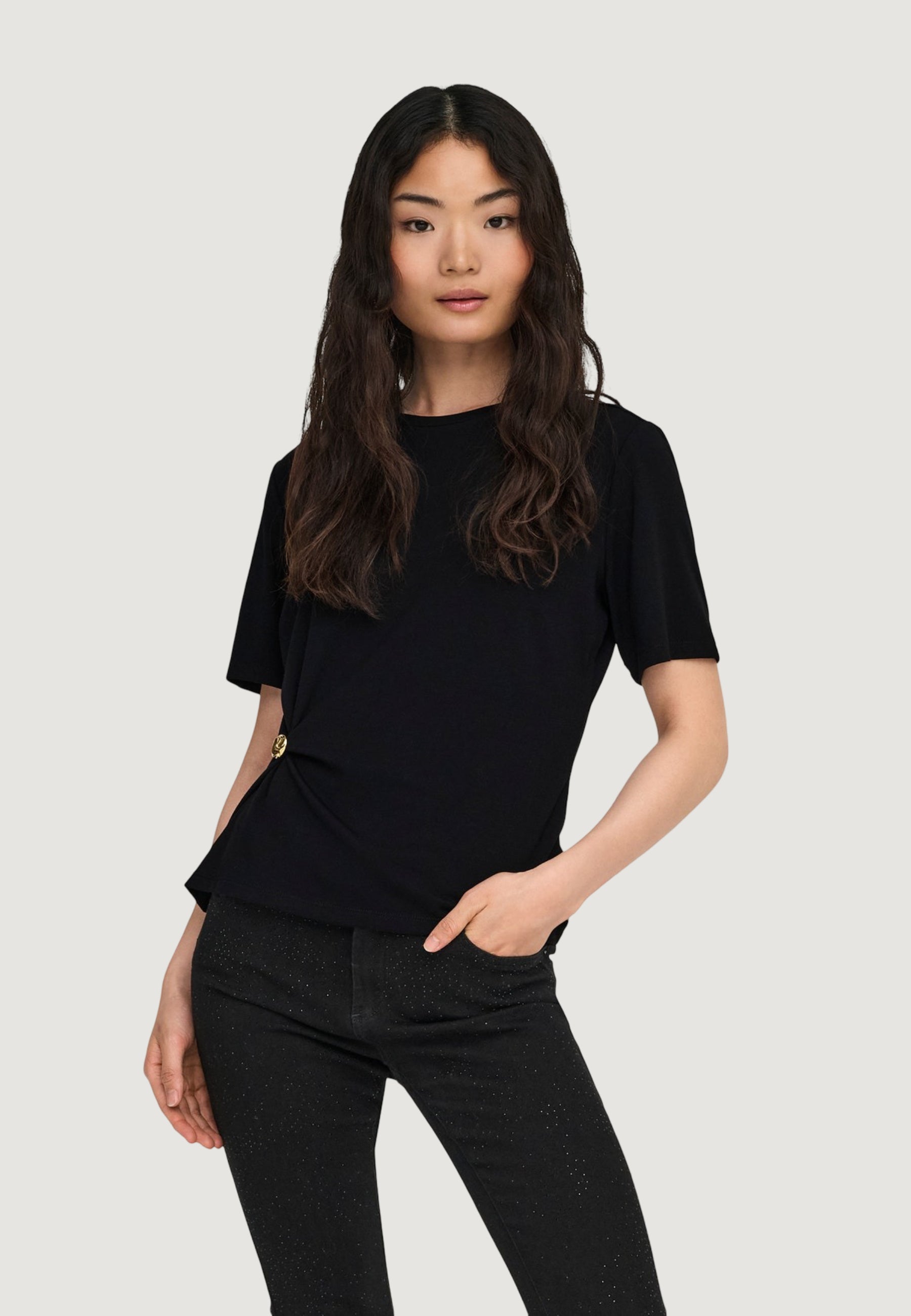 T-shirt Only Onlelena S/S Detail T-Sud Jrs