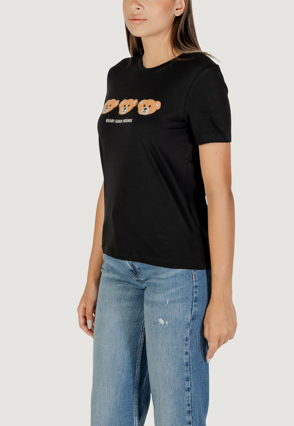 T-shirt Only ONLTERESA LIFE REG S/S TEDDY TOP CS JRS