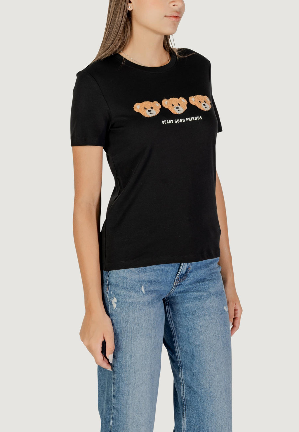 T-shirt Only ONLTERESA LIFE REG S/S TEDDY TOP CS JRS