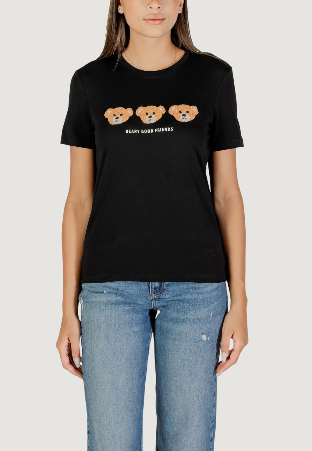 T-shirt Only ONLTERESA LIFE REG S/S TEDDY TOP CS JRS