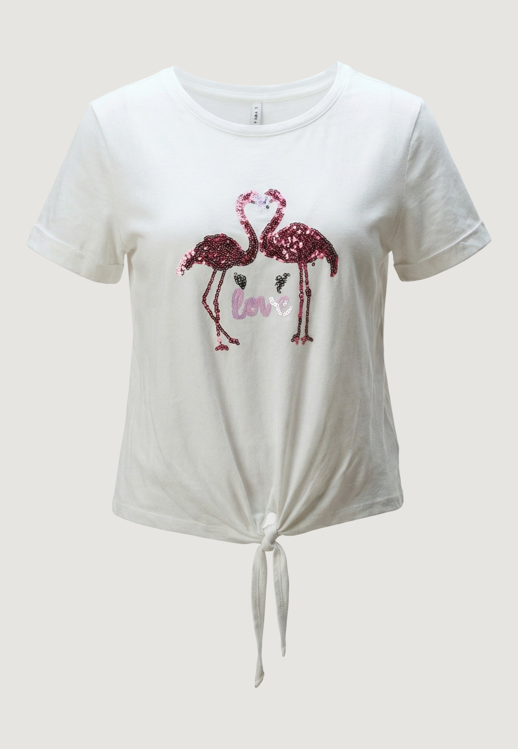 T-shirts Only Onldora S/S Knot Fold-Up Top Jrs
