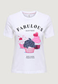 T-shirt Only Onlkita Life S/S Glam Top Box Jrs