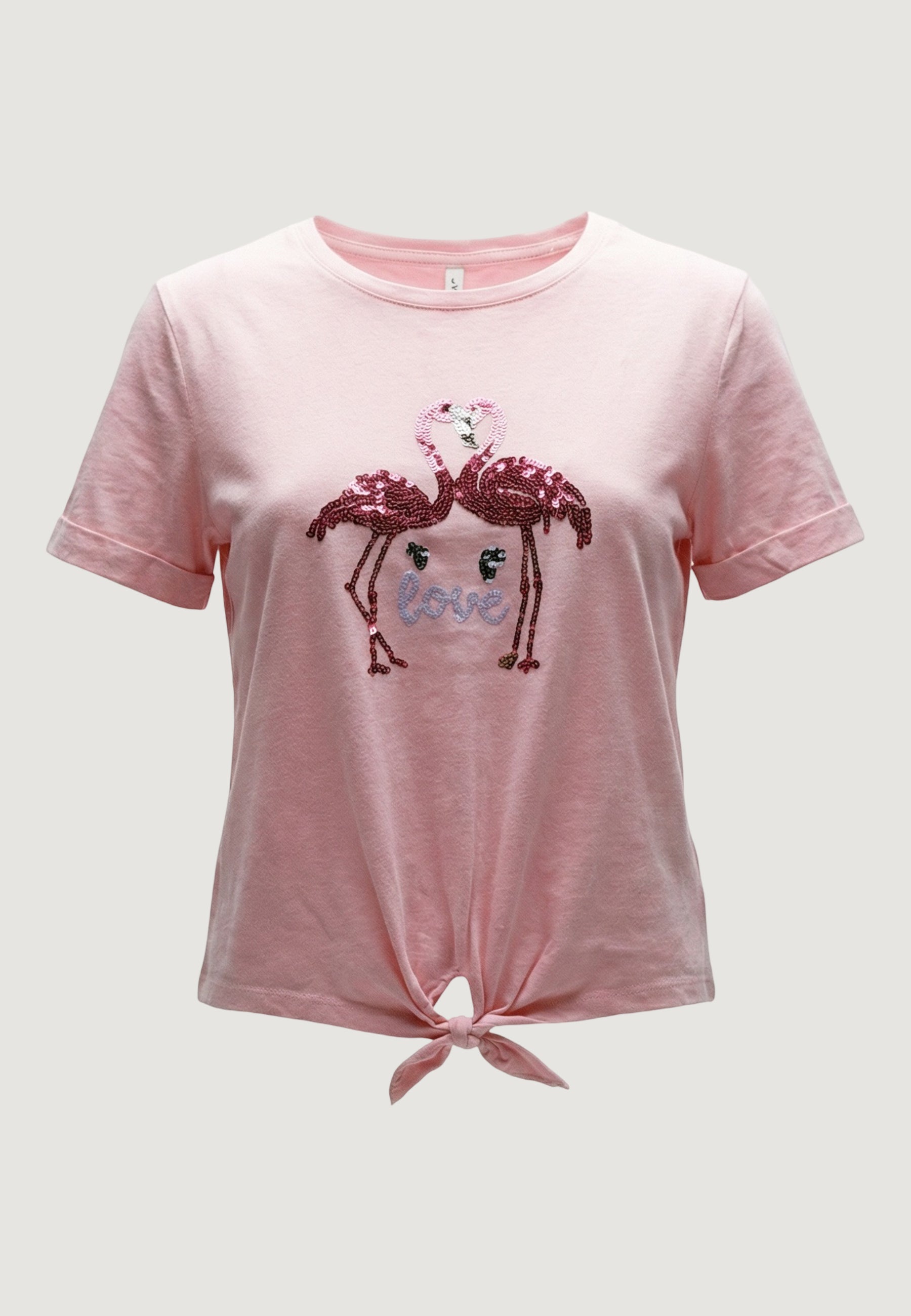 T-shirt Only Onldora S/S Knot Fold-Up Top Jrs