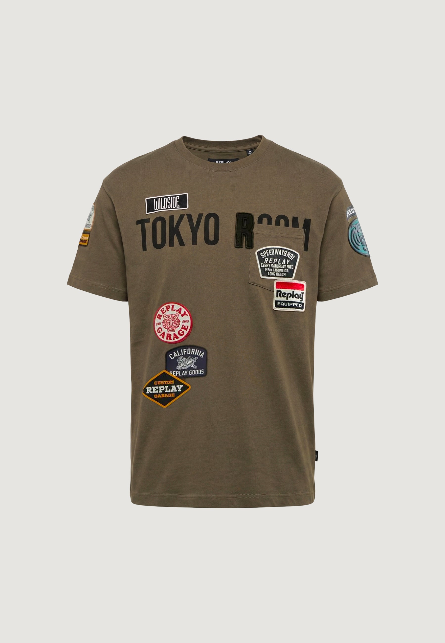 T-shirt Replay RELAXED + TASCHINO + CATENELLA