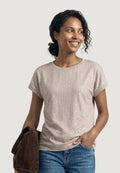 T-shirt Street One knit look shirt w.transparentsequins