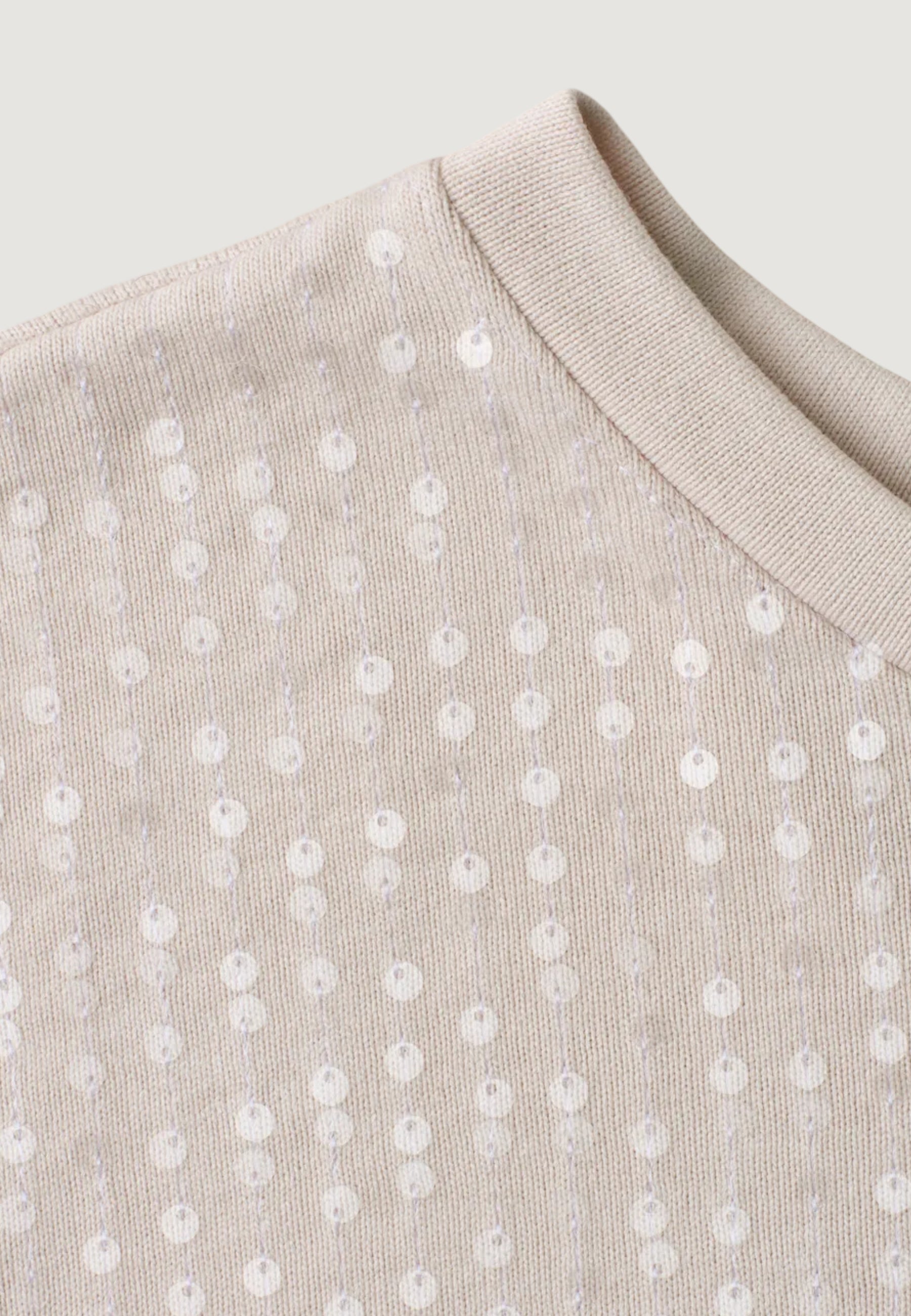T-shirt Street One knit look shirt w.transparentsequins