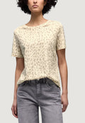 T-shirts Street One basic shirt w.shiny leo print