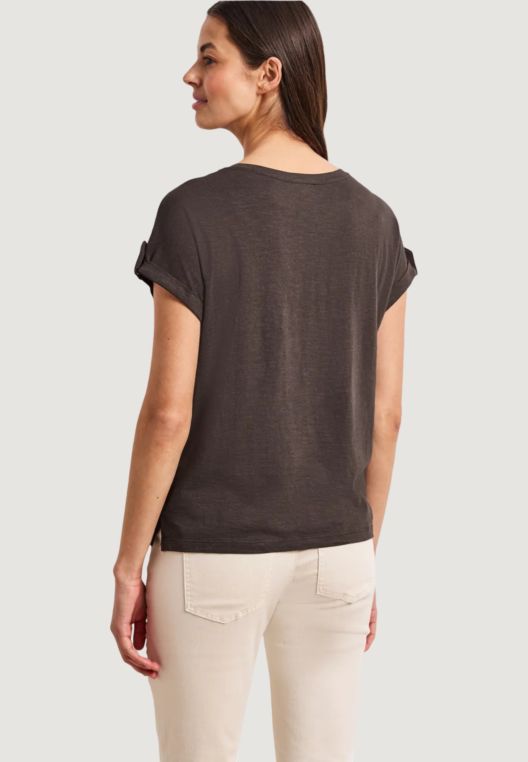 T-shirts Street One LTD QR basic shirt w.deco buttons