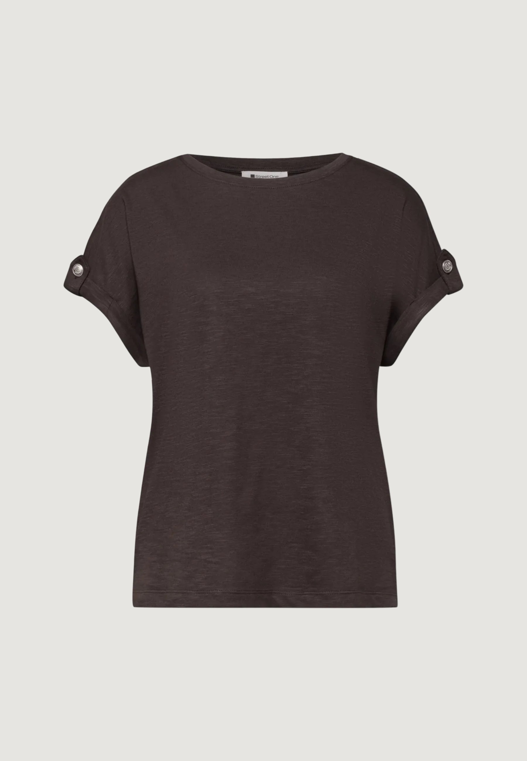 T-shirts Street One LTD QR basic shirt w.deco buttons