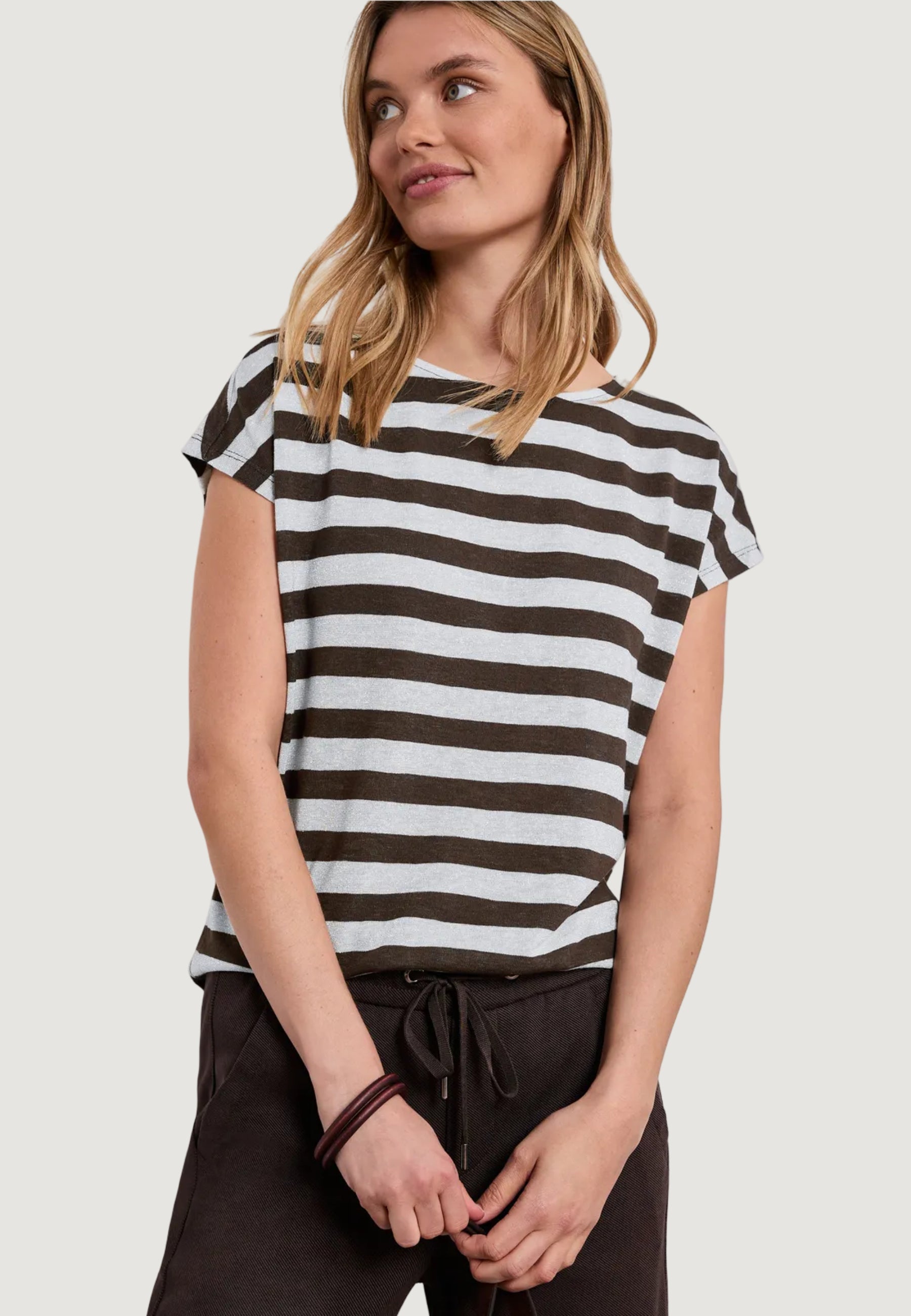 T-shirt Street One SOL_yds big shiny stripe