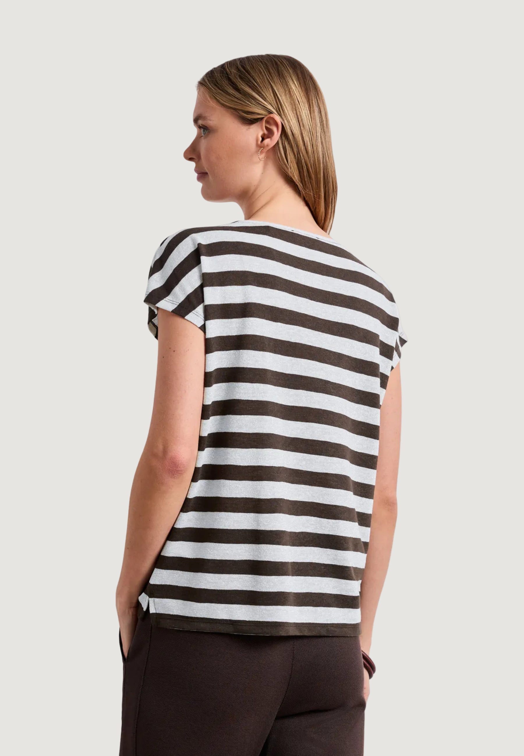 T-shirt Street One SOL_yds big shiny stripe