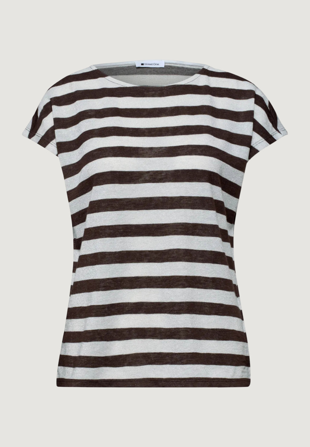 T-shirt Street One SOL_yds big shiny stripe