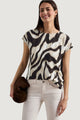 T-shirt Street One printed mat-mix shirt