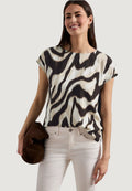 T-shirt Street One printed mat-mix shirt