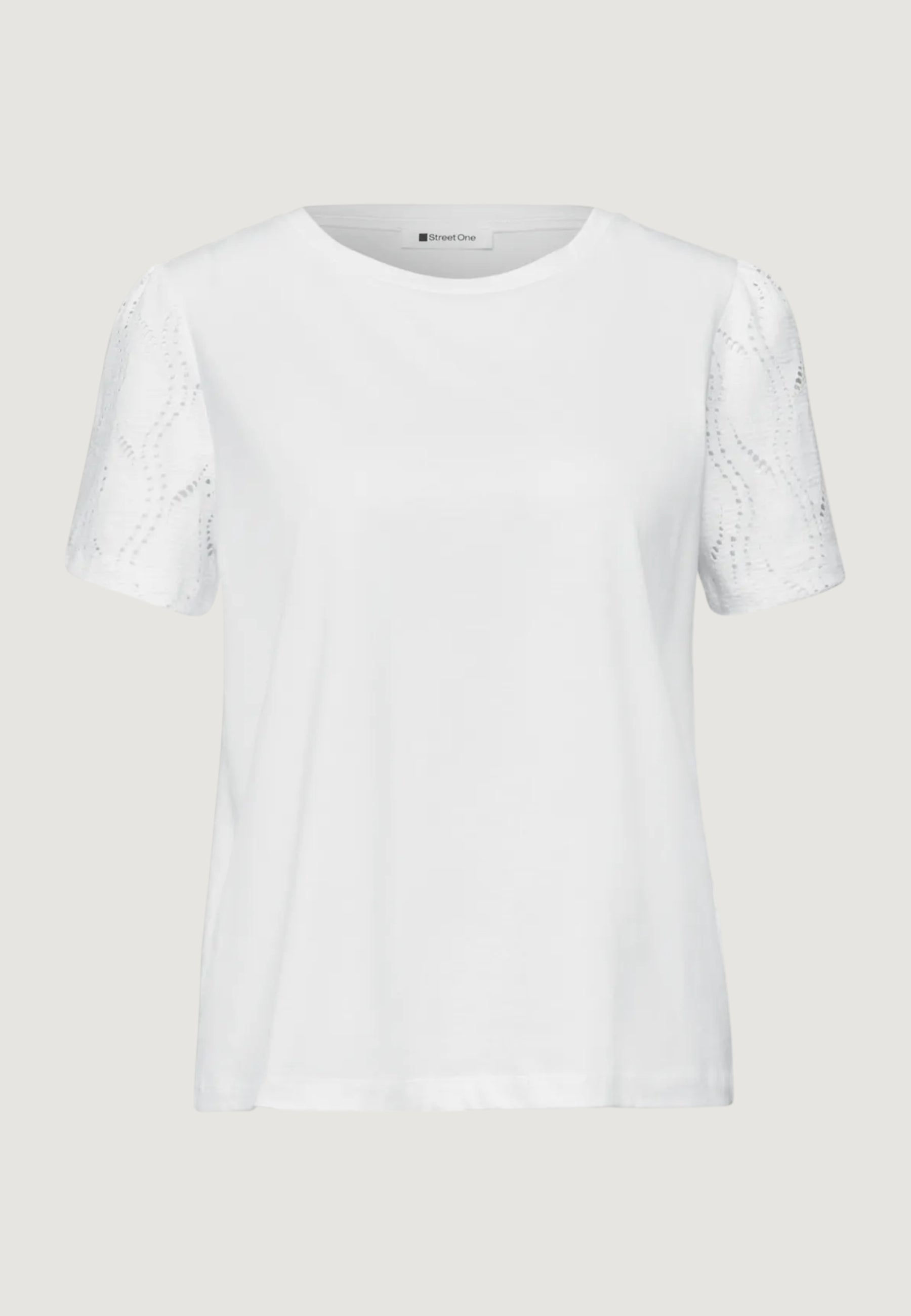 T-shirt Street One SOL_shirt w.puff lace sleeves