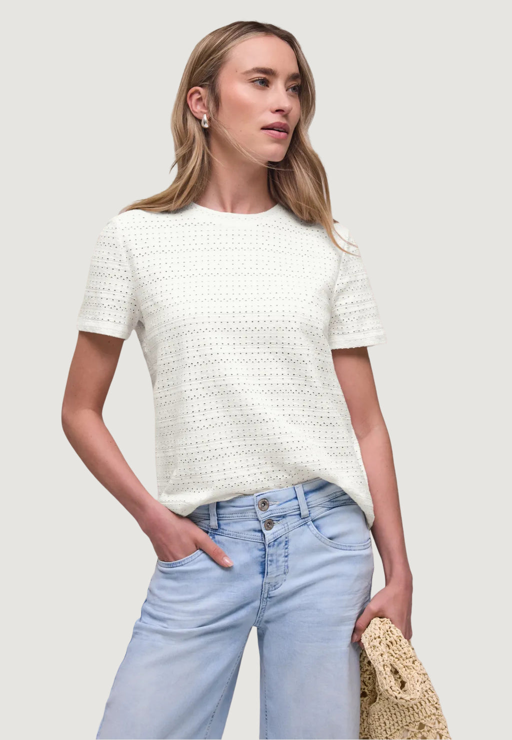 T-shirt Street One SOL_summer lace shirt
