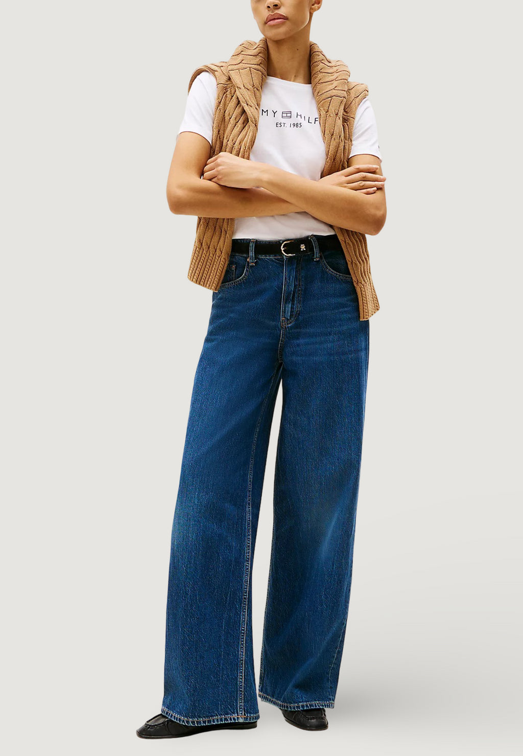 T-shirt Tommy Hilfiger REG CORP LOGO C-NK S