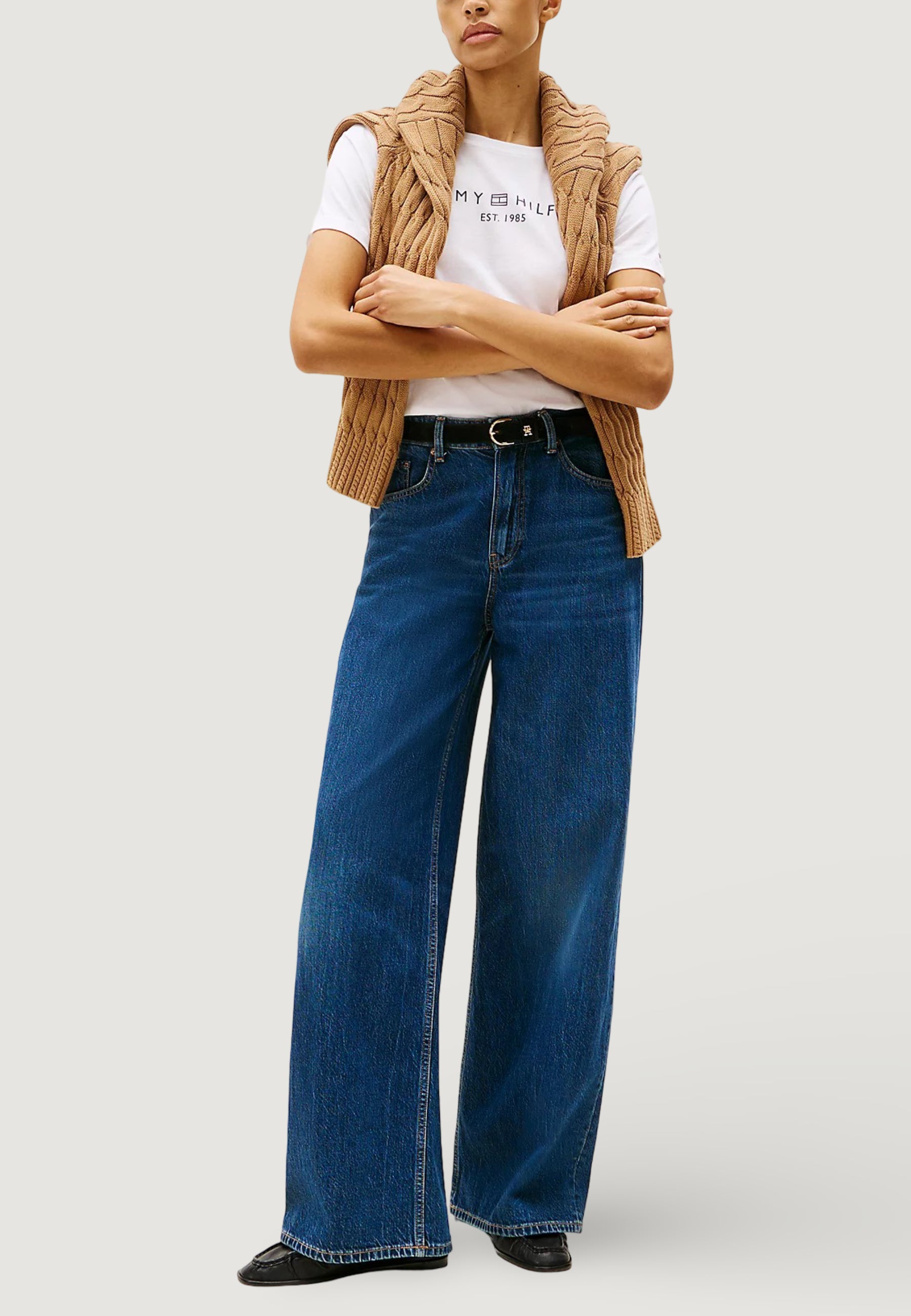 T-shirt Tommy Hilfiger REG CORP LOGO C-NK S