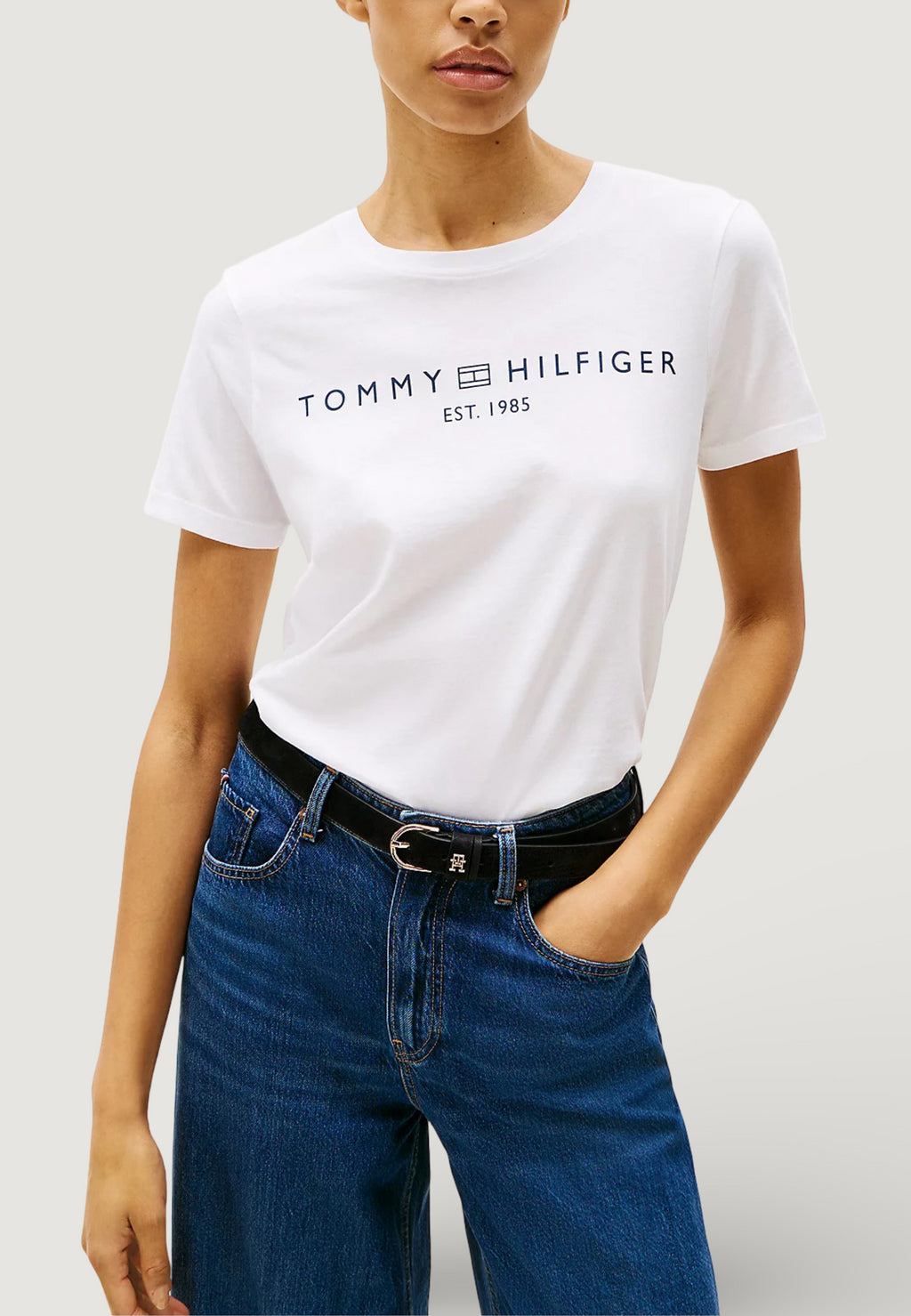 T-shirt Tommy Hilfiger REG CORP LOGO C-NK S