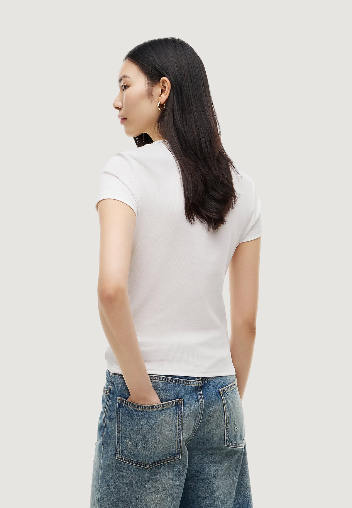 T-shirts Tommy Hilfiger Jeans TJW SLIM ESSENTIAL RIB