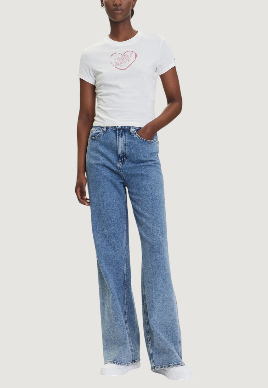 T-shirts Tommy Hilfiger Jeans TJW SLIM SH HEART TE