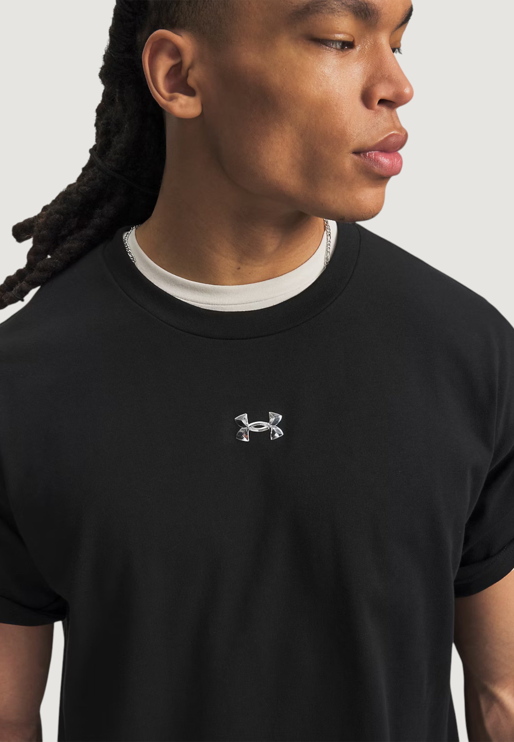 T-shirt Under Armour UA M HWT METAL LOGO SS