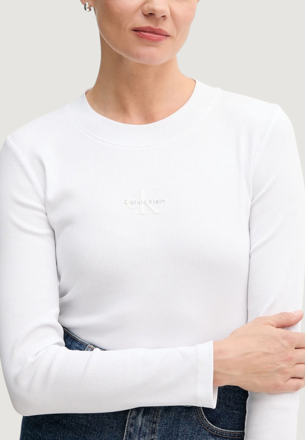 T-shirt Calvin Klein Jeans A- LS MONOGRAM BABY