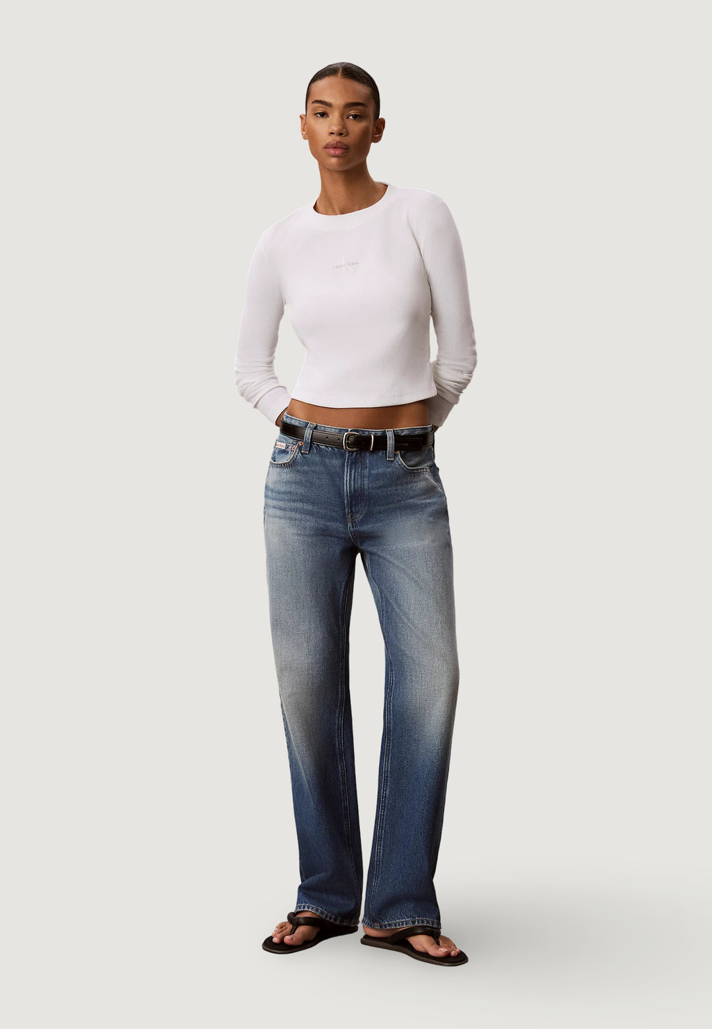 T-shirt manica lunga Calvin Klein Jeans A- LS MONOGRAM BABY